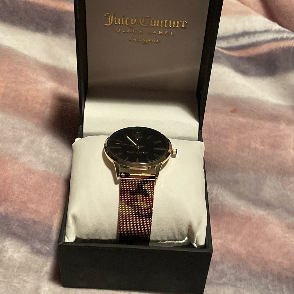 Juicy Couture Camouflage Mesh Band Watch